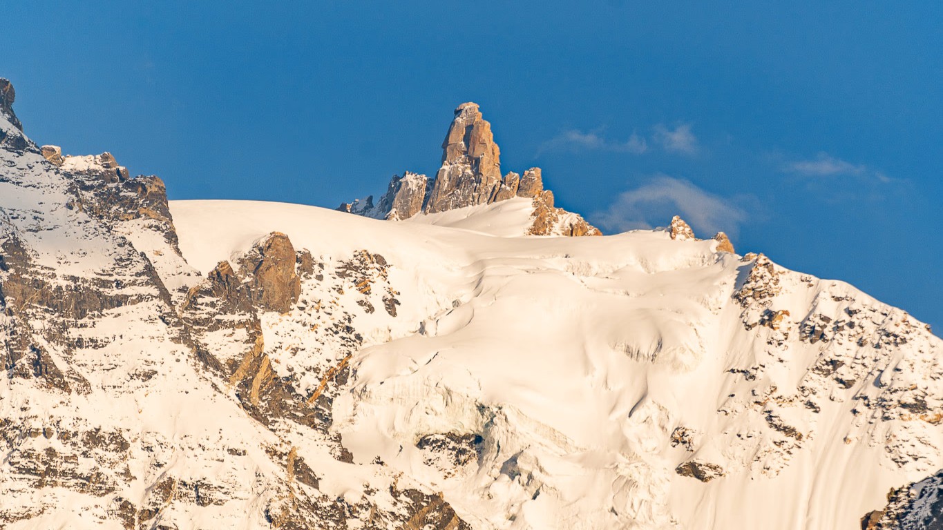 Mt. Deo Tibba from the Hampta Pass region