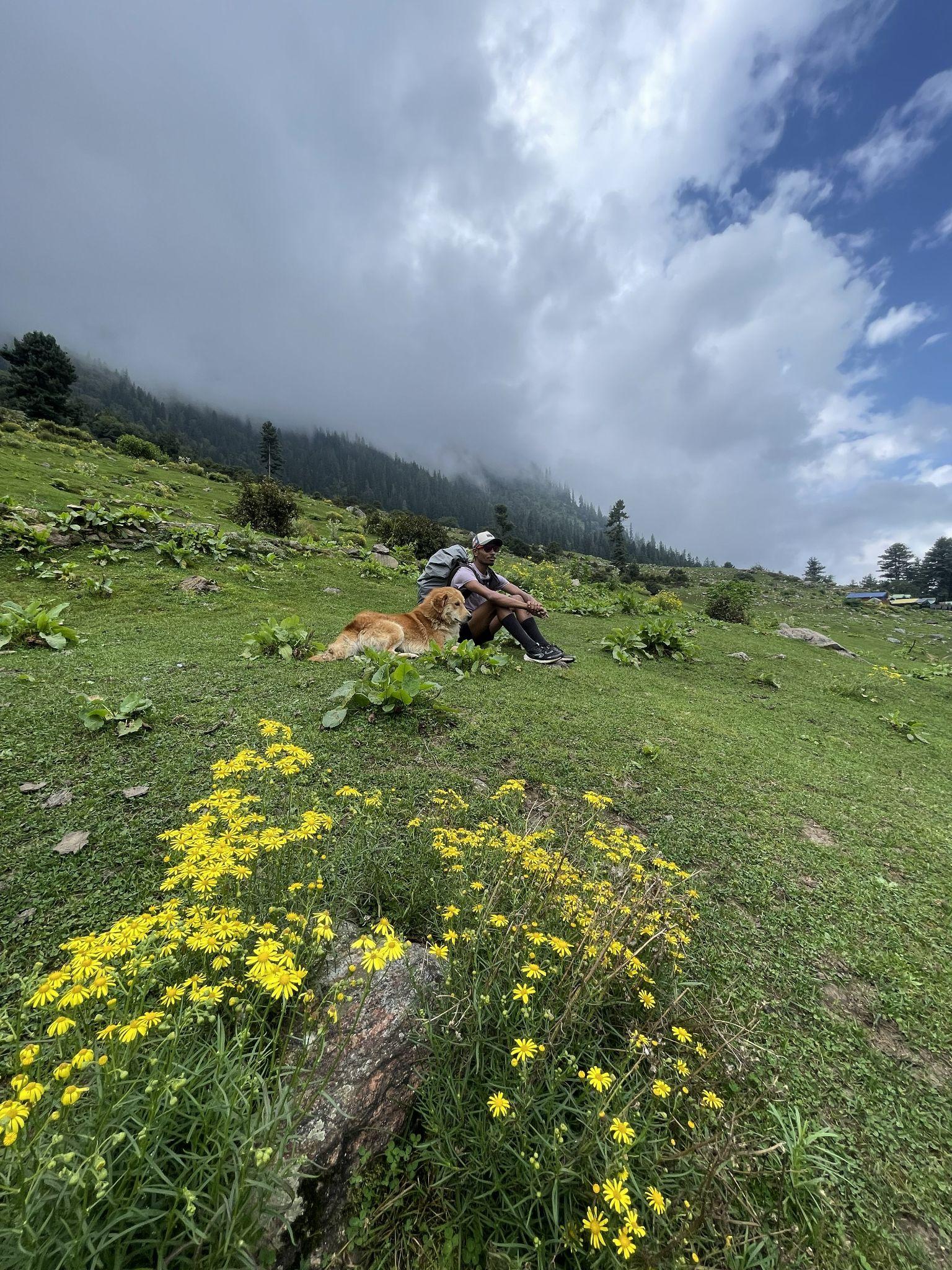 Kheerganga trail through the mountains