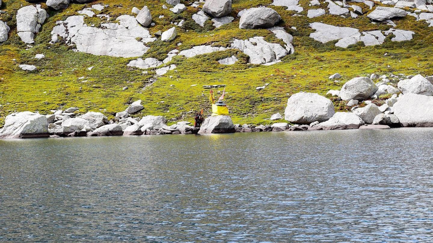 Lam Dal Lake and surrounding landscape